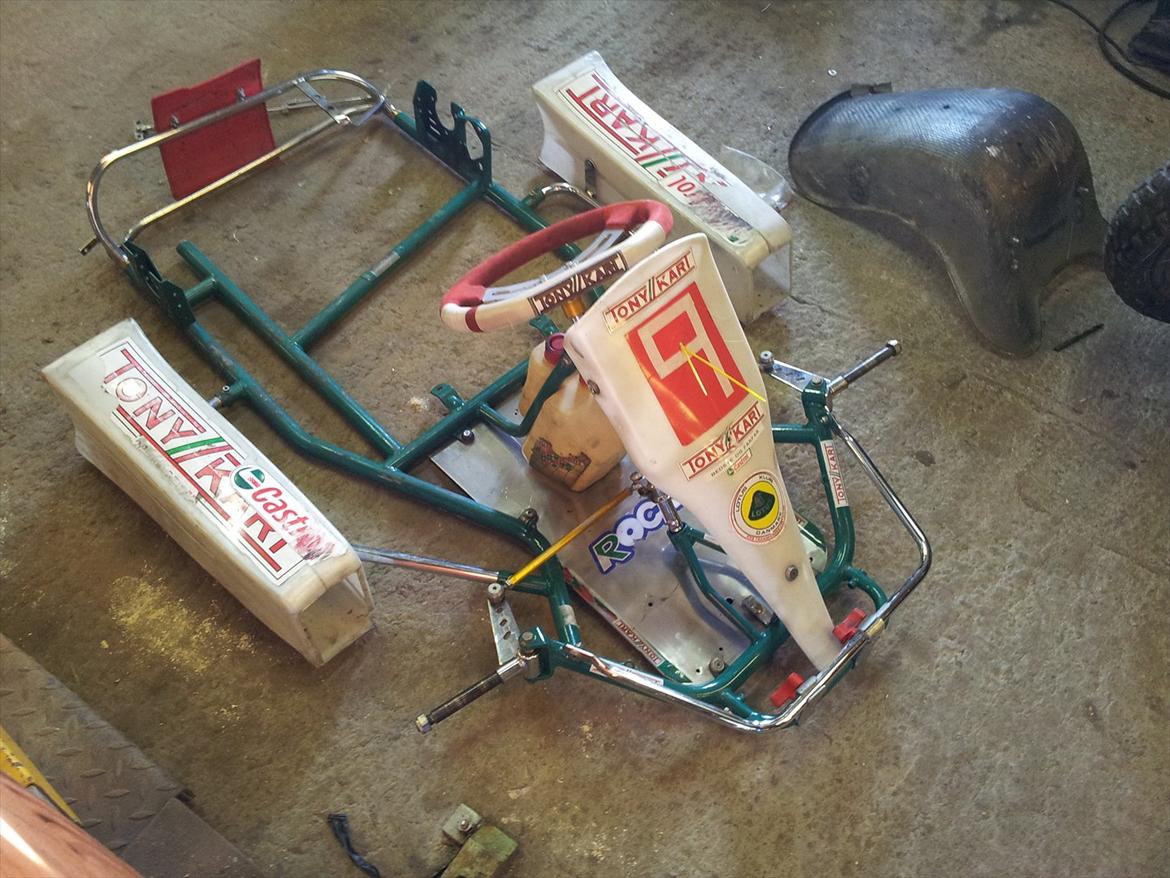 Gokart Honda VT500 - Nyt stel, med bremse, rat og flotte bande-kasser..  billede 46