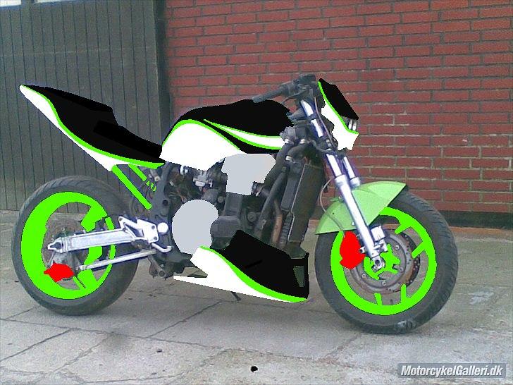 kawasaki gpx 750 r / streetfighter - en lille ide med lakeringen :) billede 49