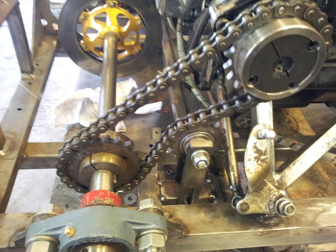 Gokart Honda VT500 - Ny kædestrammer, det dur meget bedre!  billede 80