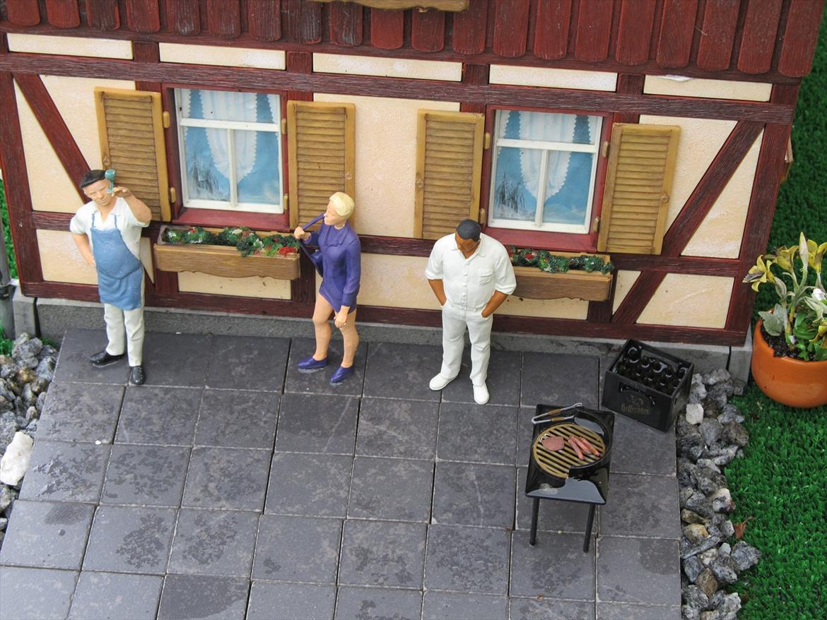 LGB tog i haven. Anderledes hobby. - Så skal der grilles billede 39