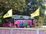 Thailand Den Gyldne Trekant  - Mystisk syn, en flok munke i en CARS bus ?