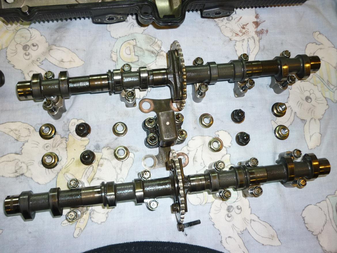 Turbo gsxr 1100 banecykel - Ved indmåling viste det sig at der så godt som ingen slid var på knasterne.. billede 20