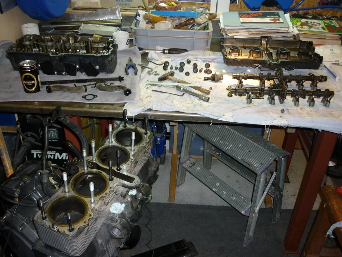 Turbo gsxr 1100 banecykel - Motor overview billede 21