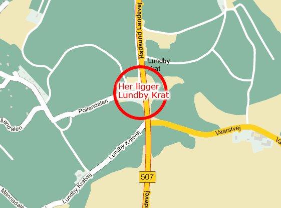 Hvor ligger Lundby Krat - Landkort billede 2