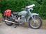 MotoBornholm 2007 - Aksels fine Guzzi Falcone 54, der fungerede upaklageligt som førerhund under arrangementet. Bemærk den Bornholmske GPS!