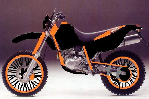 renovering/ombygning til gade motard yamaha tt 600 e balgarda (solgt) billede 33