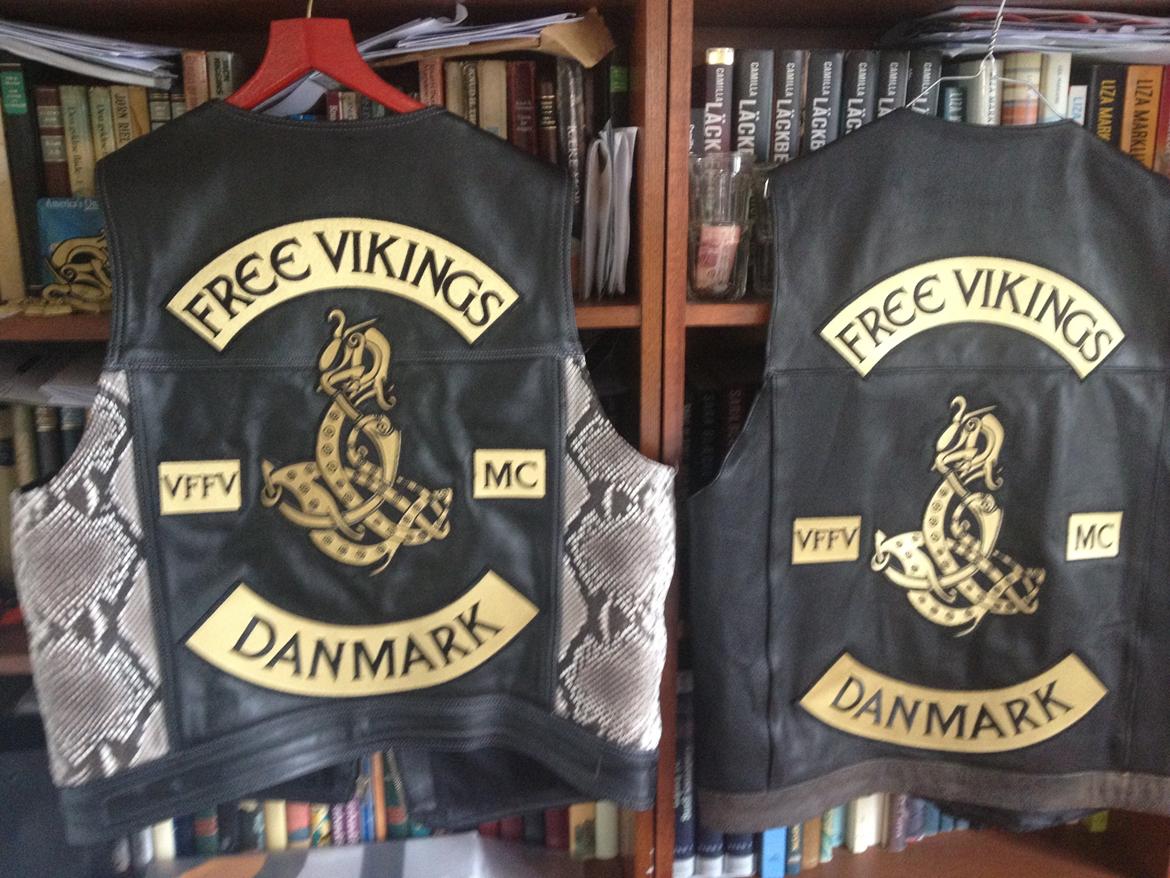 vikingklub Free vikings mc danmark - rygmærke  billede 5