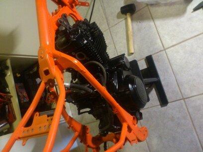 renovering/ombygning til gade motard yamaha tt 600 e balgarda (solgt) billede 151