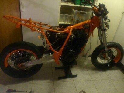 renovering/ombygning til gade motard yamaha tt 600 e balgarda (solgt) billede 182