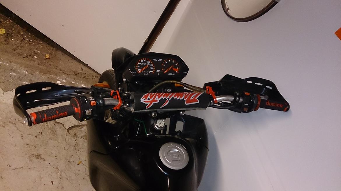 Honda NX 650 Dominator projekt motard - Brembo justérbart bremsegreb monteret skal dog lige have en ny gang maling og 2 nye skruer billede 34
