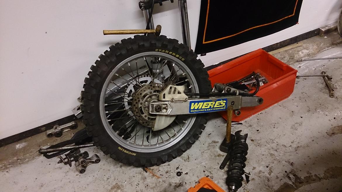 Honda NX 650 Dominator projekt motard - den kommende bagsvinger som gør det muligt at jeg kan køre med 19" til vinter og stadigvæk 17" til sommer billede 72