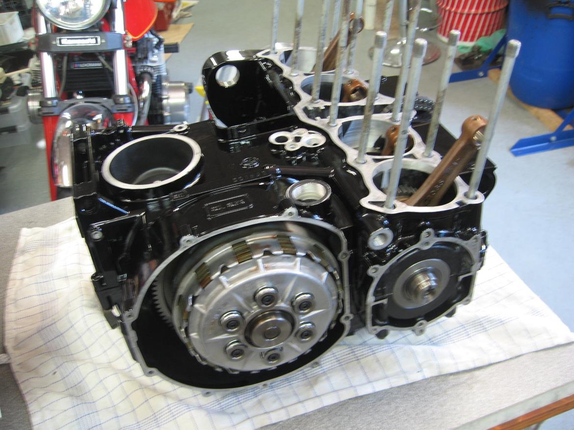 Kawasaki - GPZ 1100 - GPZ1100 UT - 1260  - motor -  tuning - vinterprojekt - projekt - Motoren vendes. billede 27