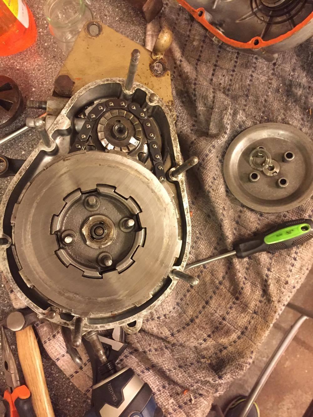 Husqvarna 118cc "Rödmyra"  - Afmontering af kobling. billede 25