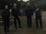 Daltonture - line up, pauser - Munkebjergtur 24/9-16. The Gang. Fra v Daugaard, Bertil, Smokey, Joe