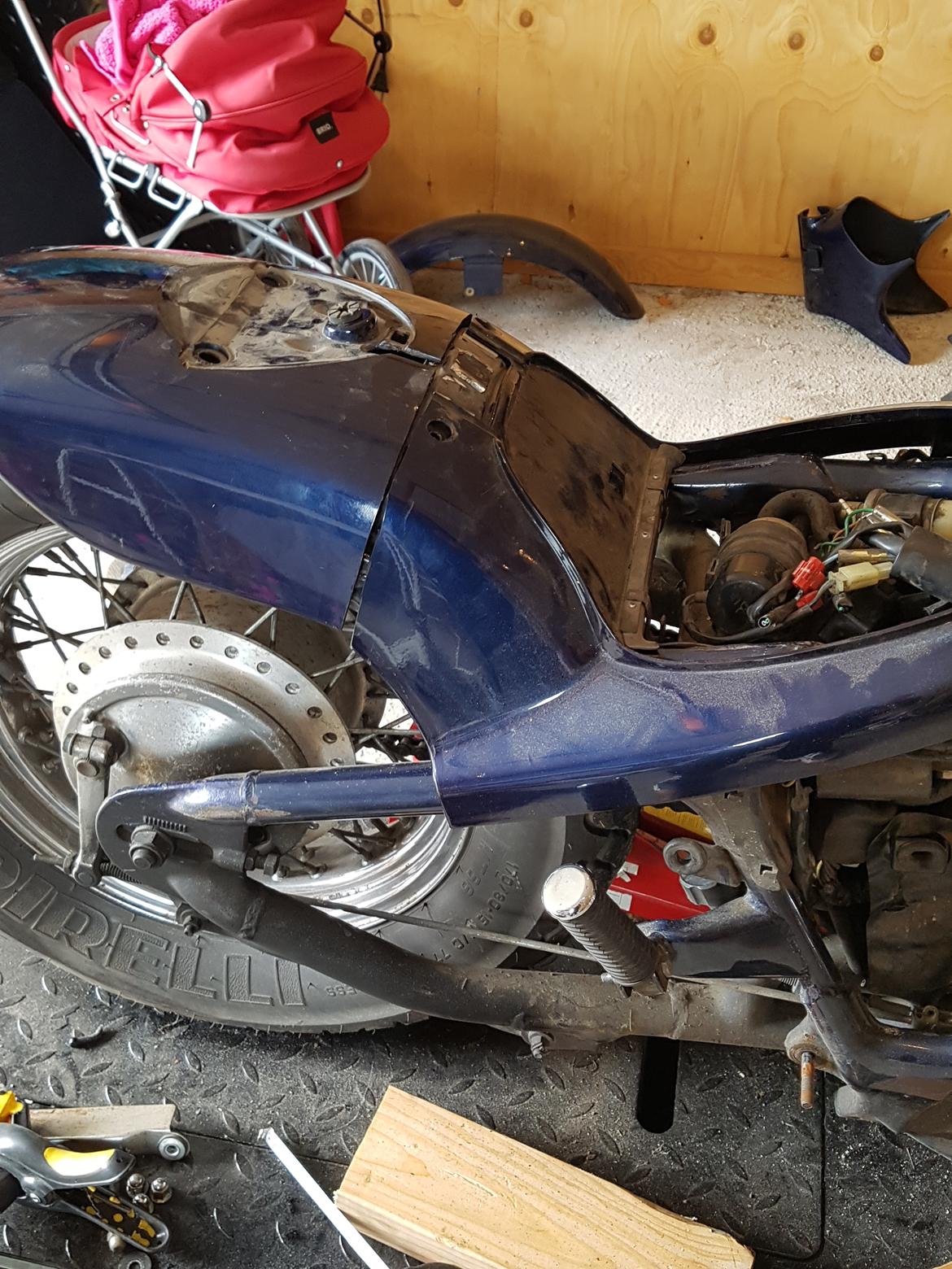 vt 600 ombygning! fra sofa cykel til "low rider" billede 5