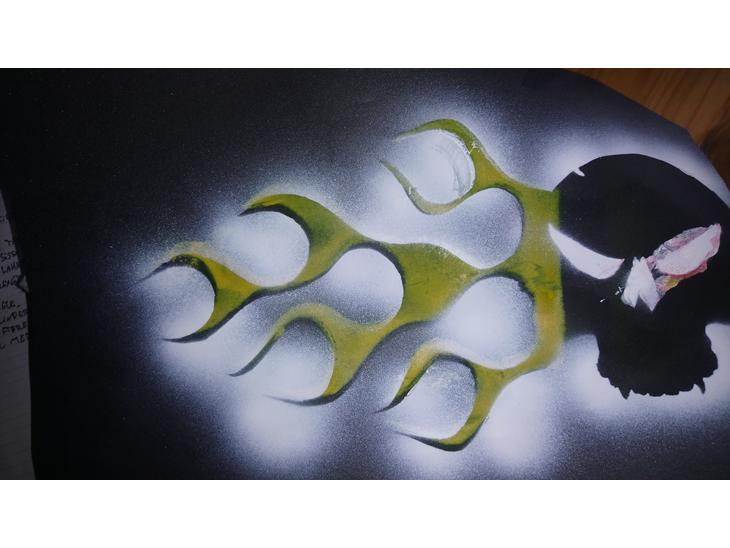 airbrush øvelse med spraymaling  billede 1