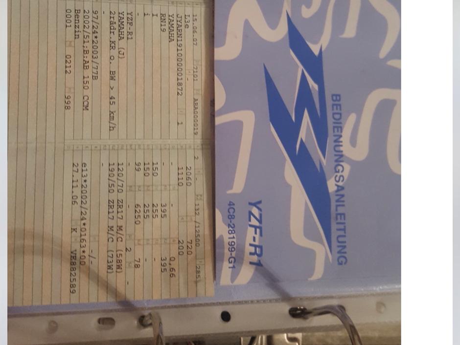 Import af mc Tyskland reg attest
