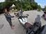 Ture omkring Bangkok. Honda NC750X og NX500 - . . . . . .. . . . . . . . . . . . . . . . . . . . . . . . . . . . . . . . . . . . . . .  . . .Hurtigt oppe igen med lidt hjælp. Ingen skader eller ridser. Men minus 2-3 liter benzin. Dækslet sad ikke ordentligt på.
