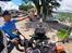 Filippinerne. Honda CB500X. - . . . . .  . . . . . . . . . . . . . . . . . .  Byfest i Santa Praxedes og jeg sendes ud på en mindre omvej.