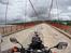 Filippinerne. Honda CB500X. - . . . . .  . . . . . . . . . . . . . . . . . . Hængebro over floden Cagayan. Magapit Suspension Bridge.
