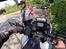 Ture omkring Bangkok. Honda NC750X og NX500 -    . .. . . . . . . . . . . .   Parkering lige ved den udendørs reception.