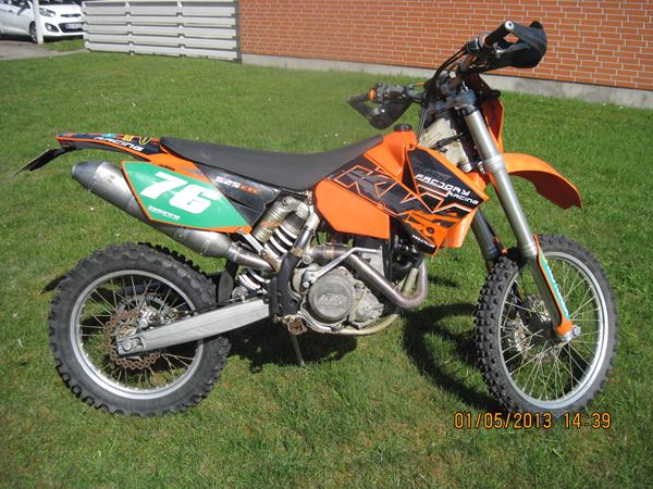 tyveri af ktm 525 exc 05 på plader
