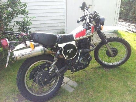 Stjålet Yamaha xt500 fra 1976 i Århus N