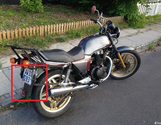 bagskærm og nr. plade ændring