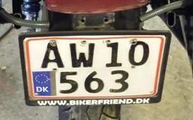 numerplade ramme 