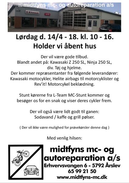 Åbent hus midtfyns mc 14/4 10 - 16