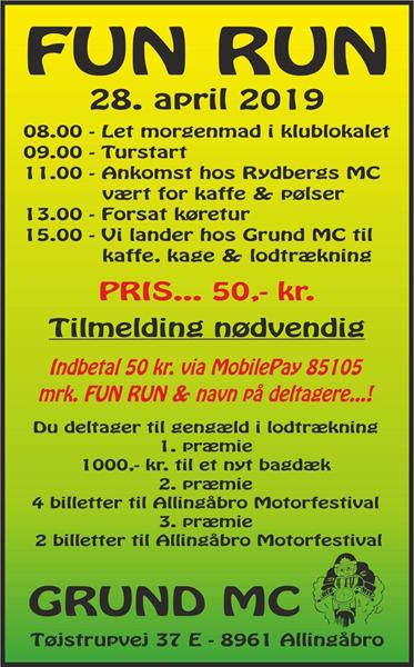 Grund mc  Fun run 28 April 2019