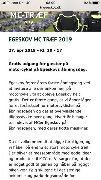 Egeskov MC træf 27 april 