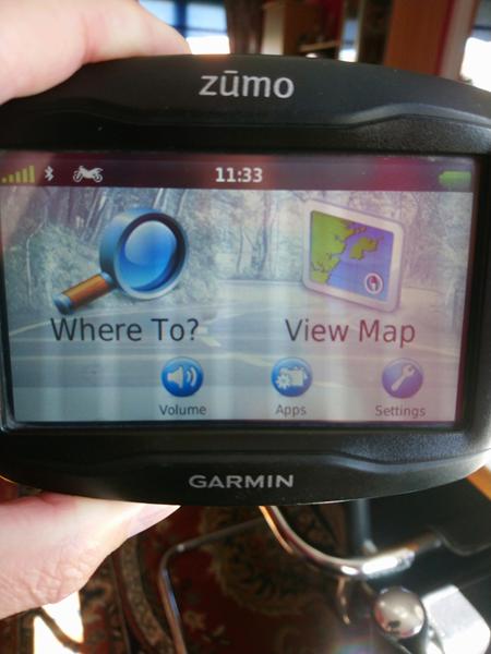 Garmin Zumo problem