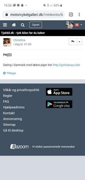 Spam i indbakke