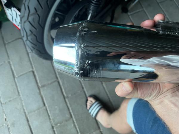 Reparation af chrome bagpotte