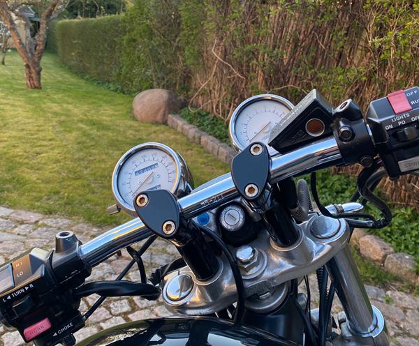 Vindskjold på Virago 750 med custom bar