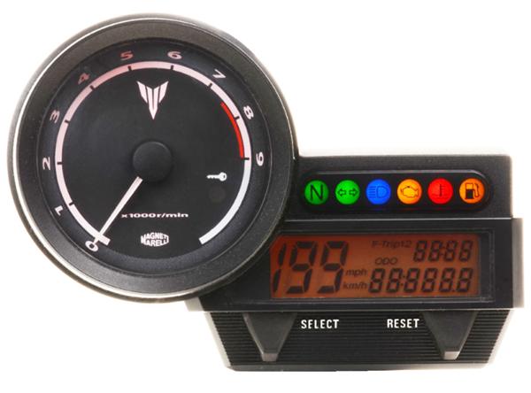 Yamaha mt-03 660 ødelagt speedometer