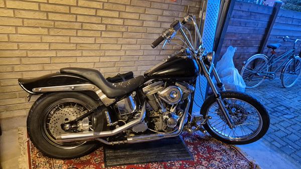 Harley på paughco stel