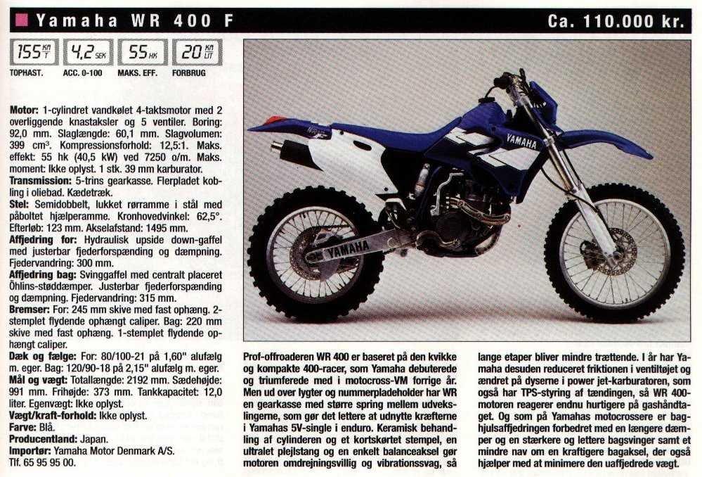 Yamaha WR 400 F billede 17