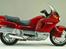 Honda Pacific Coast PC800 - Modelfoto. PC800 er fra 1989, og var en af de allerførste MC med spejle der dels beskytter hænderne, og dels har udsyn UNDER håndtaget.