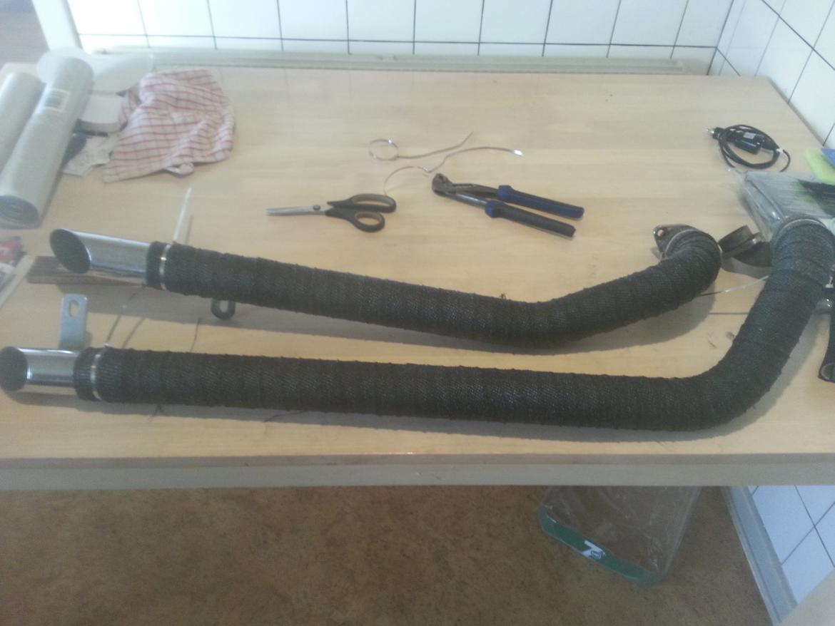 Yamaha xvs 650 Dragstar *Projekt* - Powerwrap. Det skulle ikke have været 10 cm mindre i den rulle XD billede 40