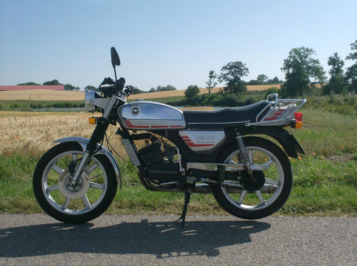 Zündapp KS80 WC - sommer 2014   "nye hjul"  + ny bremseskive på forhjul . billede 1