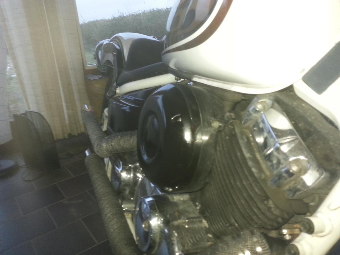 Yamaha xvs 650 Dragstar *Projekt* - Så kom der lidt sort spray folie - Nu i dagslys billede 12