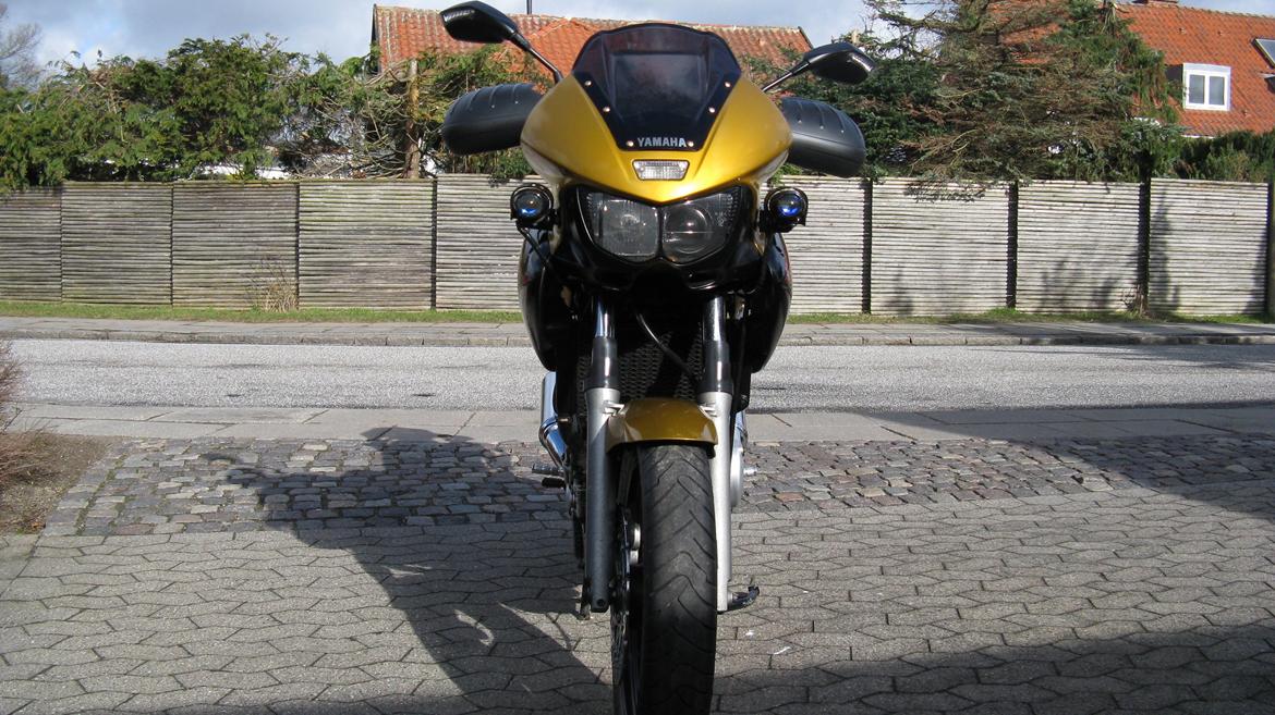 Yamaha TDM 850 - Tågelygterne giver et virkeligt godt lys. Tror jeg vil prøve med led-pære, for lavere forbrug. billede 18