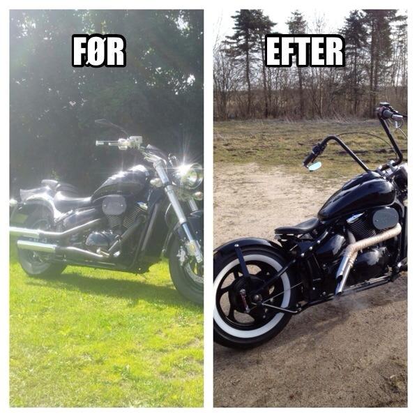 Suzuki Intruder M800 Custom Bobber - Forskellen fra 2012 til 2015. Der er sket lidt :D billede 7