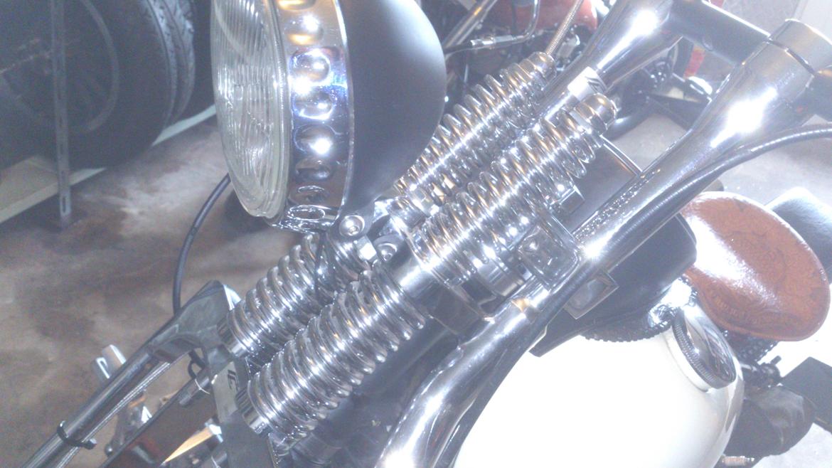 Harley Davidson FL - 4" + DNA Springergaffel med T.U.V. billede 47