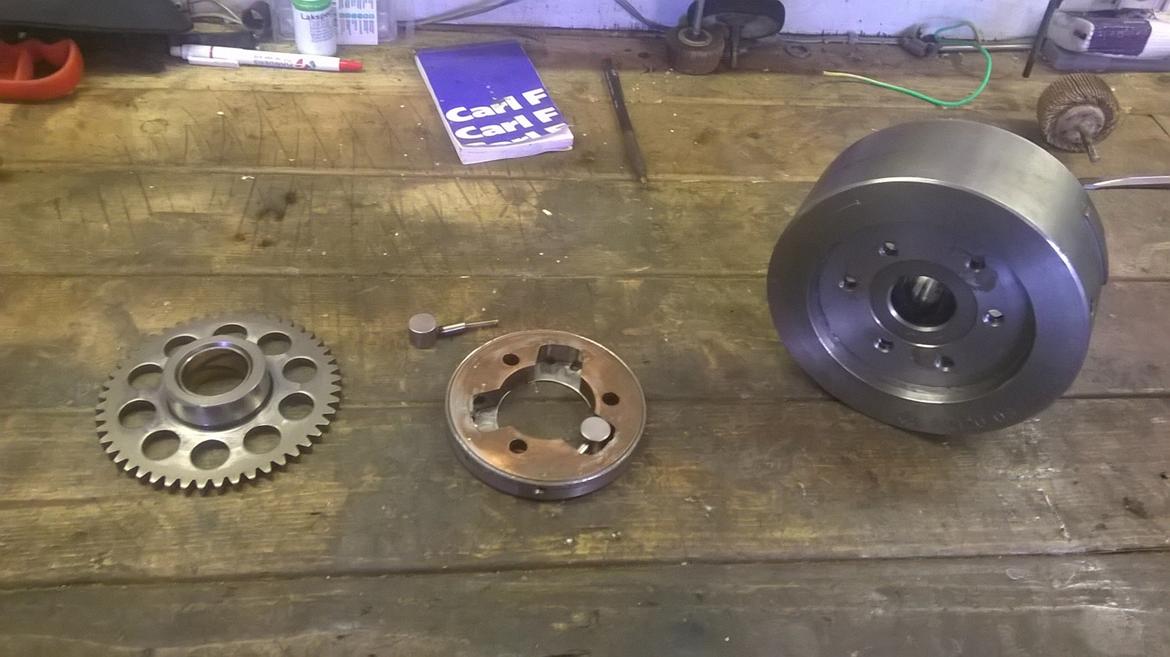 Yamaha XZ 550 (solgt) - Starter tandhjul, gribebobling og svinghjul  billede 11