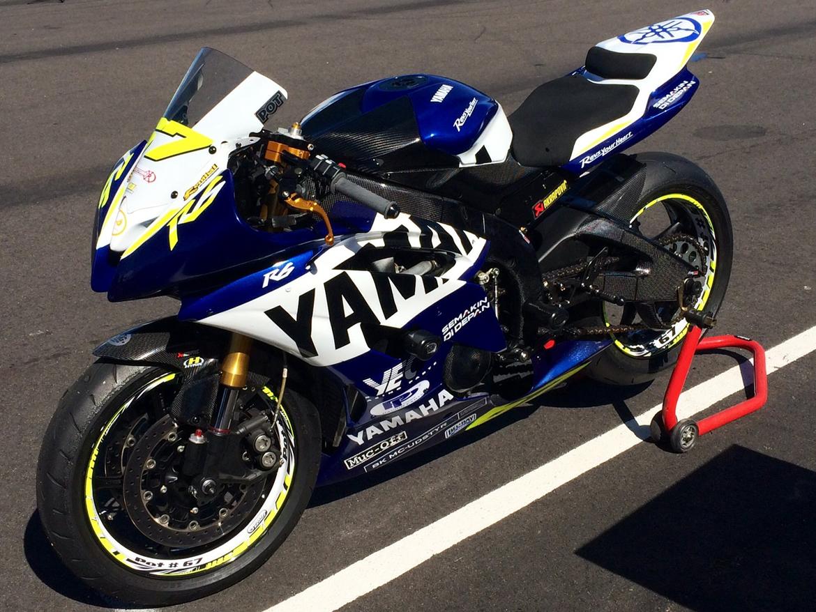 Yamaha R6 09' Baneracer SOLGT billede 10