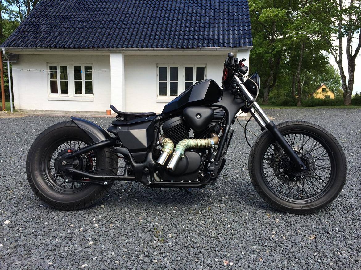 Honda Vt 600 custom bobber - Sick custom made exhaust billede 9