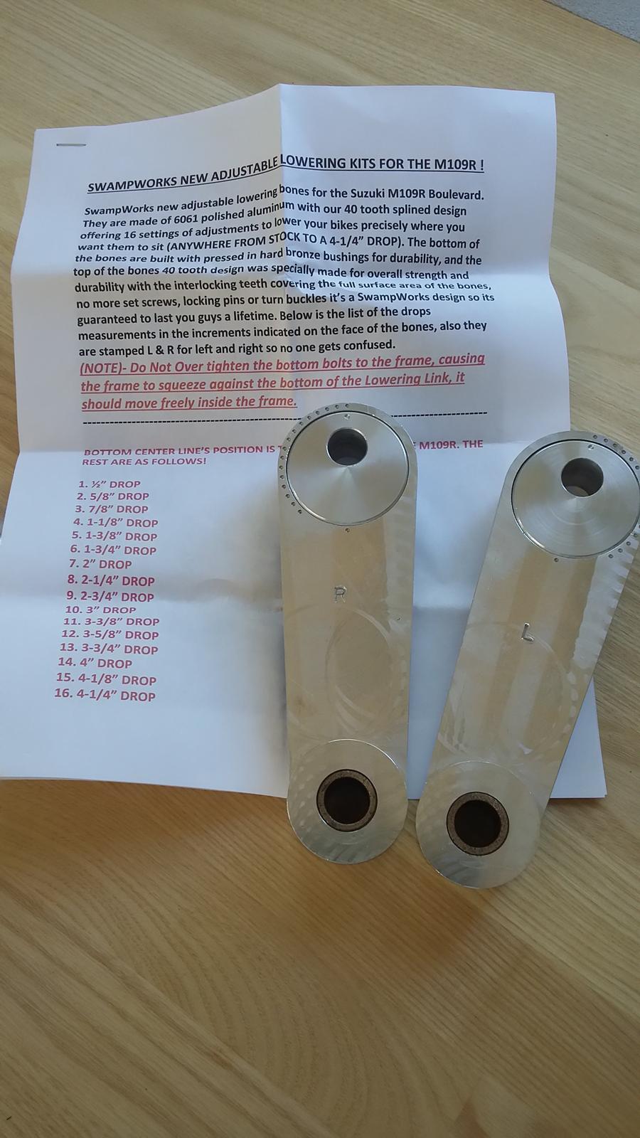 Suzuki m1800r B.O.S.S - Justerbare "kødben" fra Swampworks billede 11